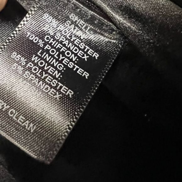 White House Black Market NWT Black Strapless Ribbon Cocktail Dress - Picture 6 of 9